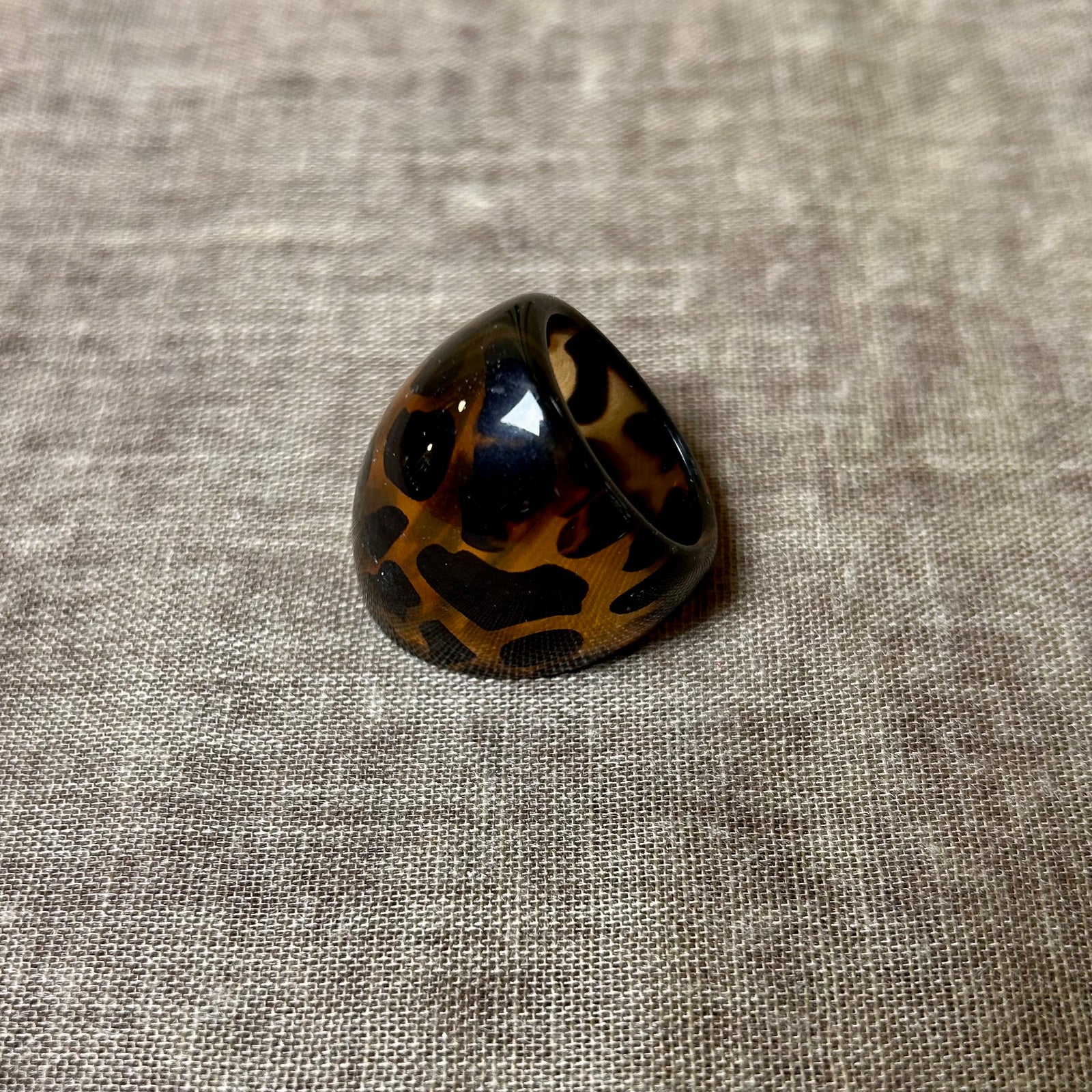 Brittany - large resin shaped ring