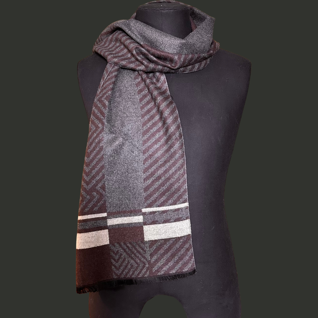 Chevron design men's scarf 'WESTMINSTER'