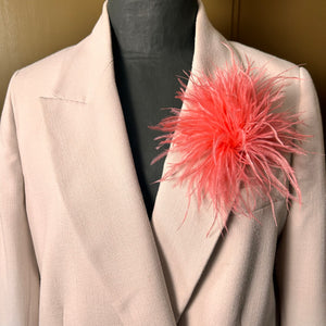 Feather brooch & hair fascinator 'HARPER'