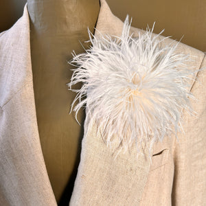 Feather brooch & hair fascinator 'HARPER'