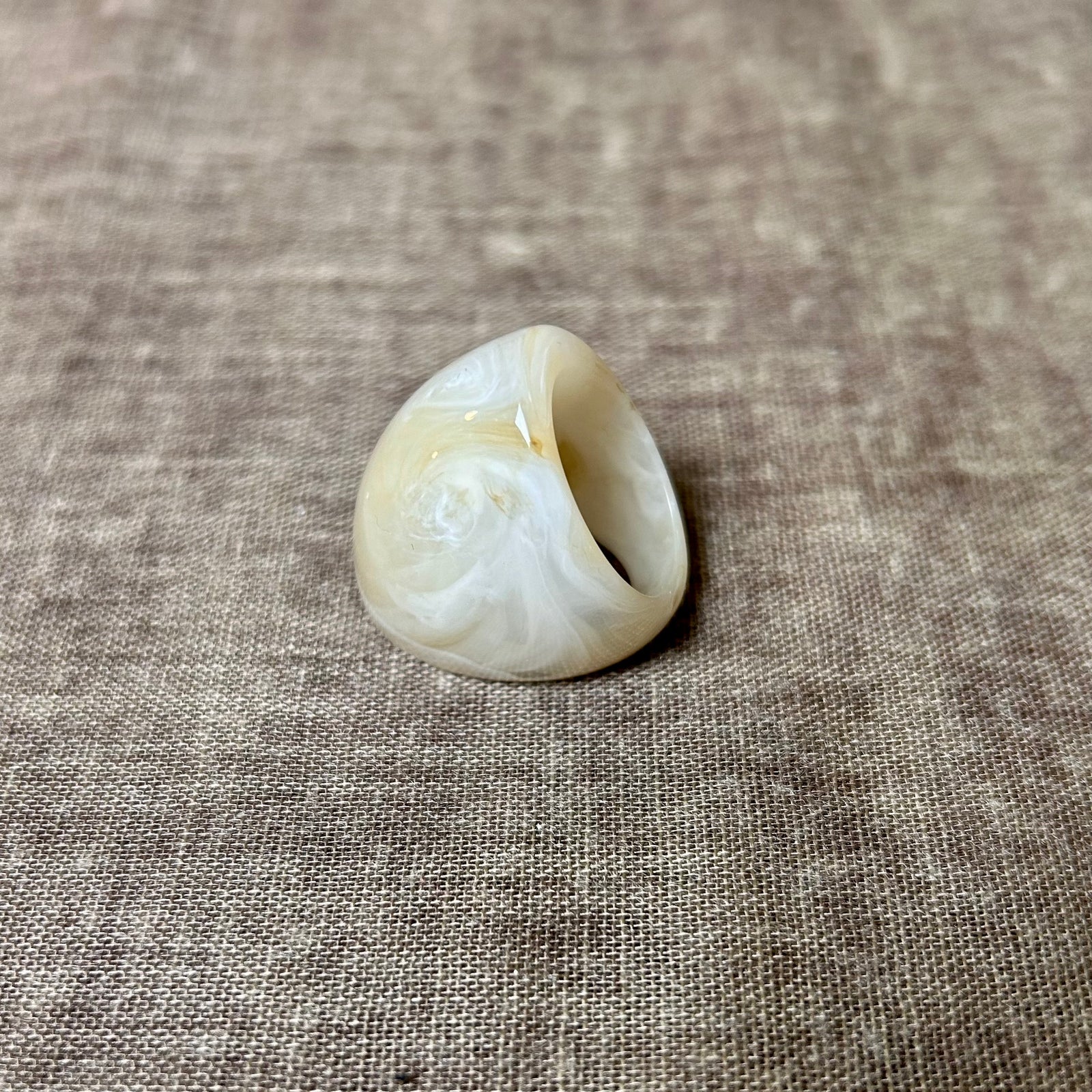 Brittany - large resin shaped ring