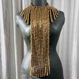 CONSTANCE large beaded bib statement necklace