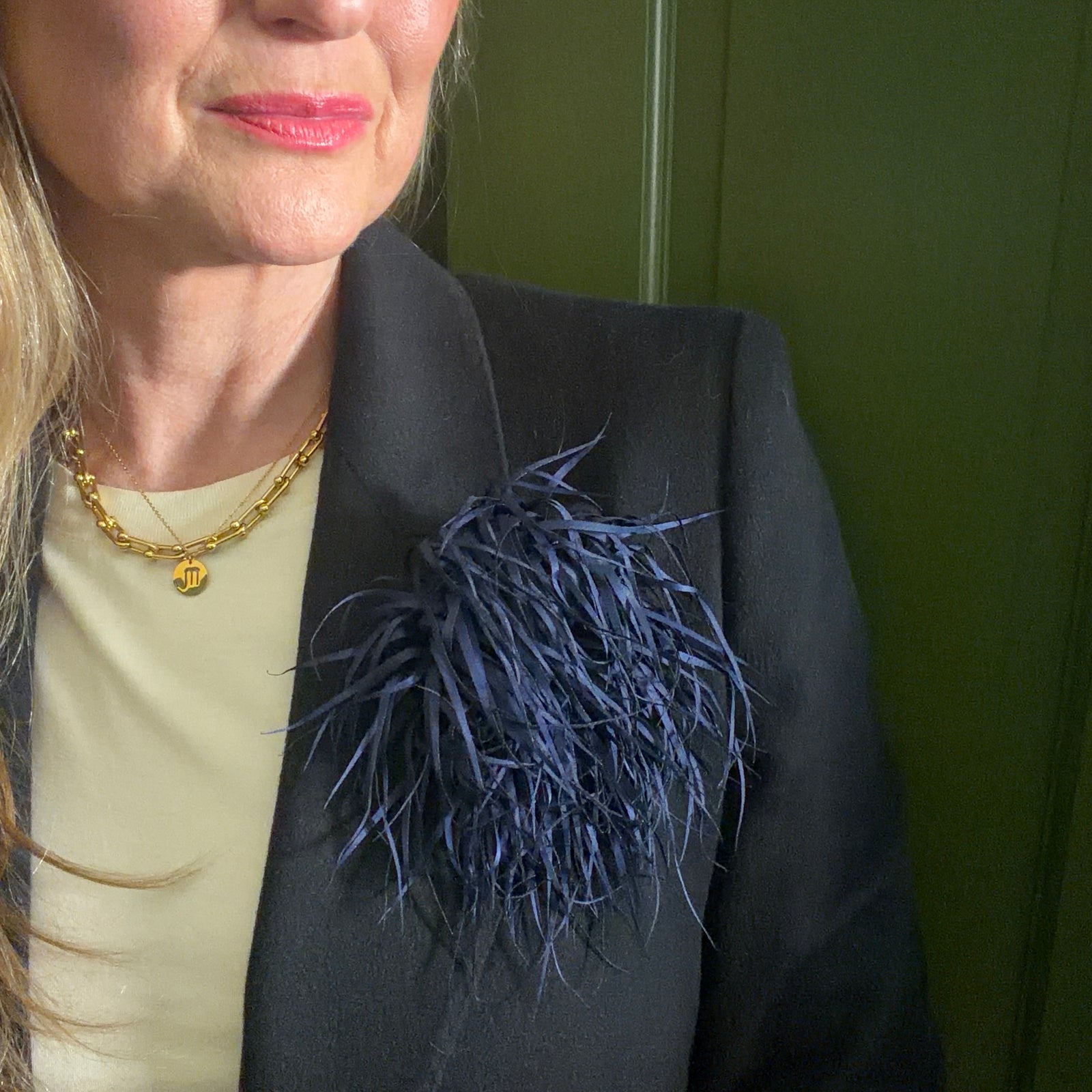 Fabric brooch & hair fascinator 'EIRA'
