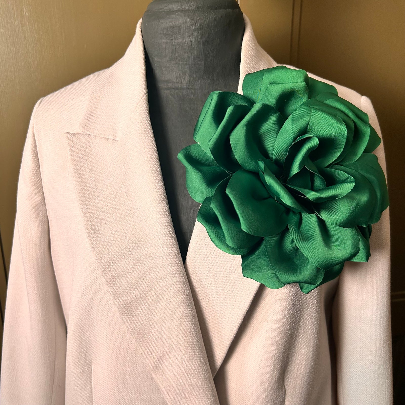 Summer - oversized silky flower brooch/hair fascinator