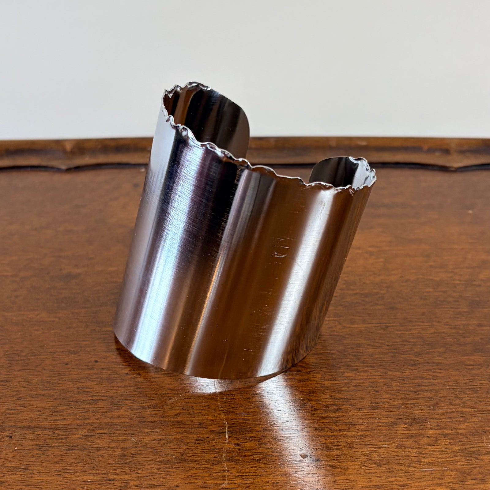 Ziva - plain steel cuff bracelet