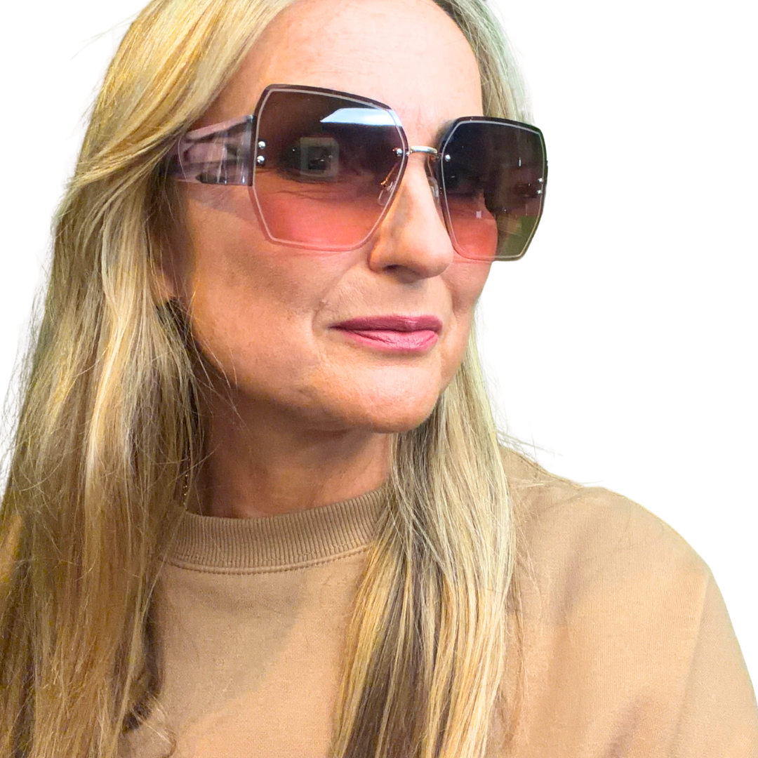 SEYCHELLES oversized geometric-shaped ladies sunglasses