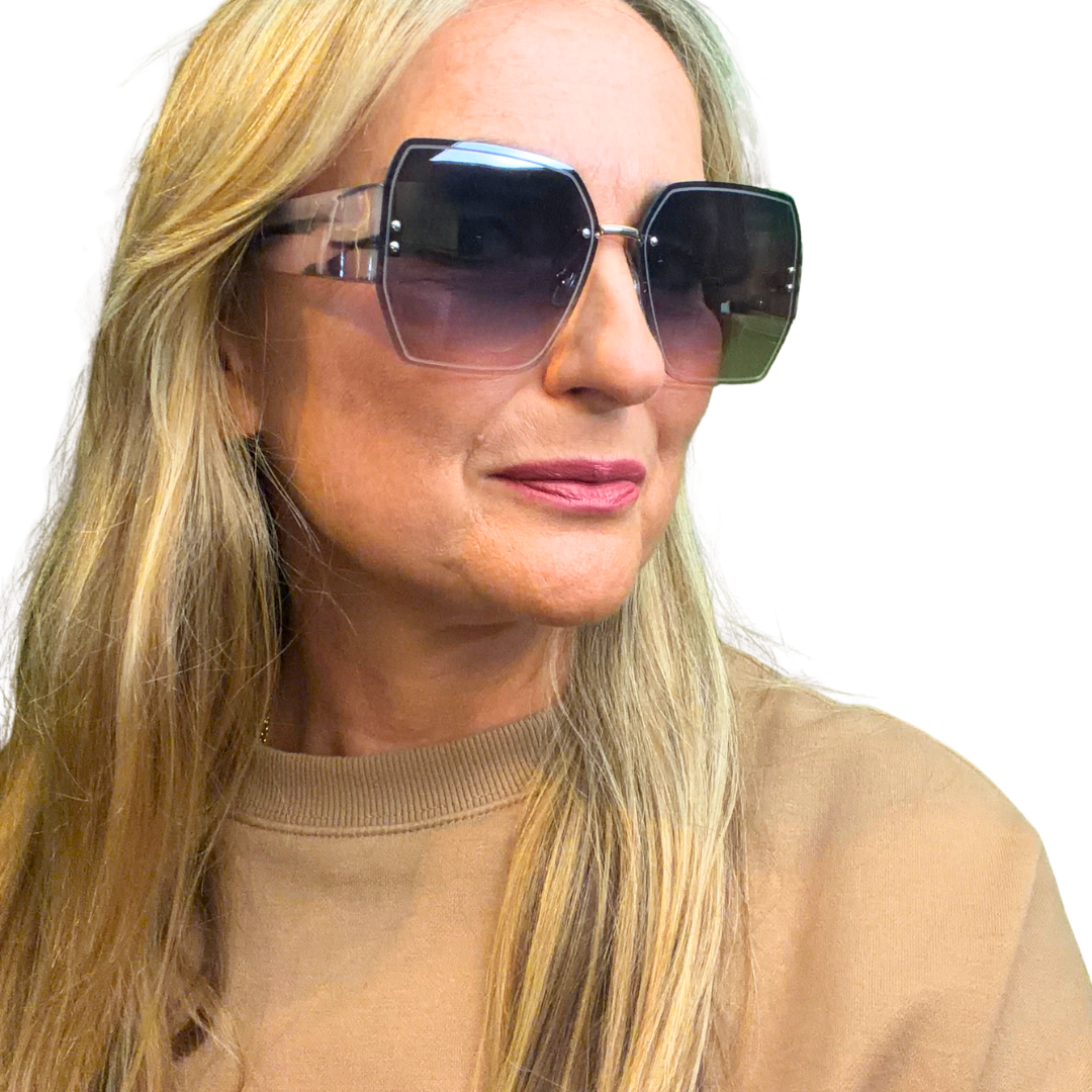 SEYCHELLES oversized geometric-shaped ladies sunglasses
