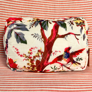 Blake - large cotton print wash bag