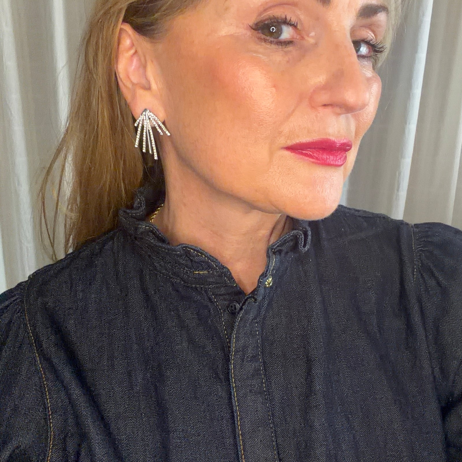 Crystal sparks stud earrings 'REMI'