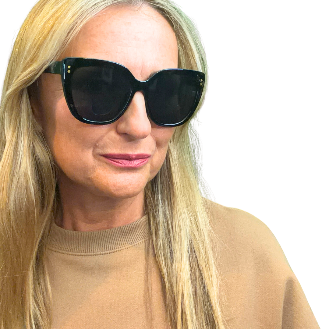 Indonesia - oversized cats eye shape ladies sunglasses