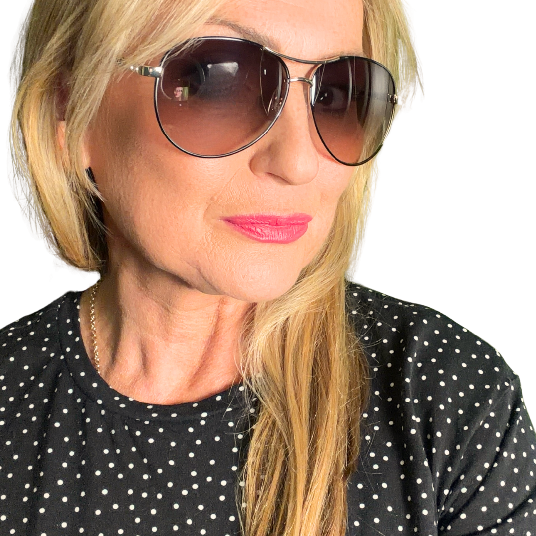 Maldives - aviator style metal frame sunglasses