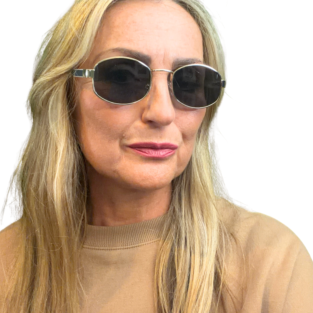 Vietnam - oval metal framed ladies sunglasses