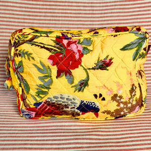 Blake - large cotton print wash bag